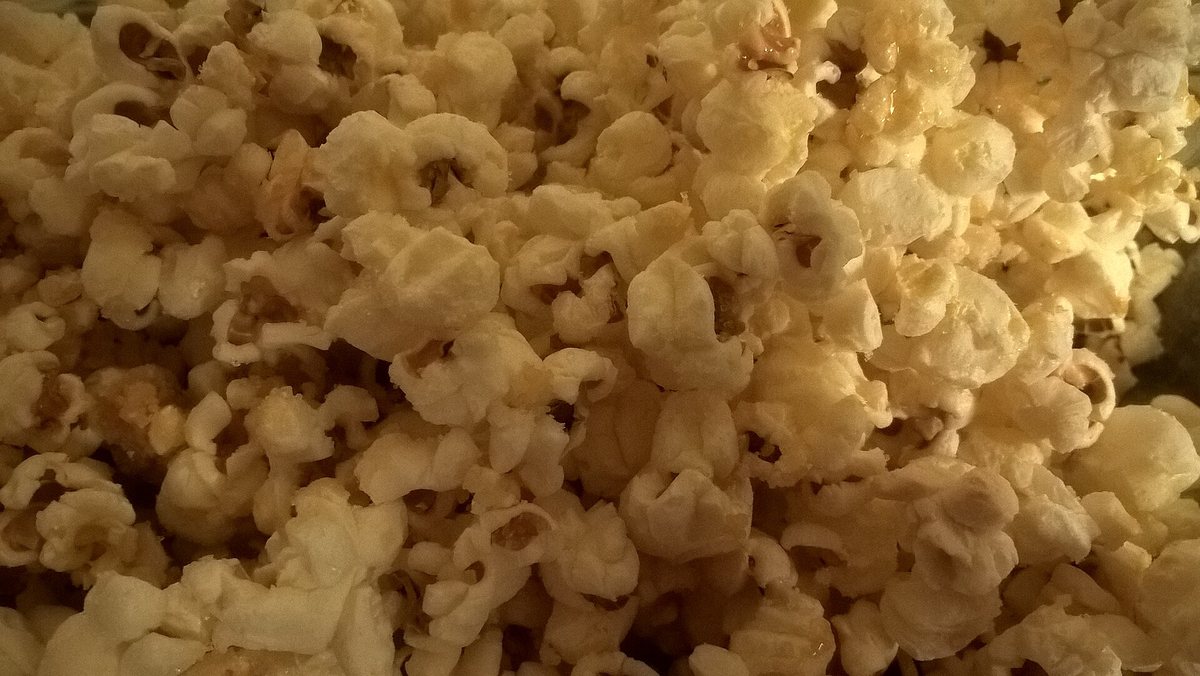 A bowl filled with popcorn